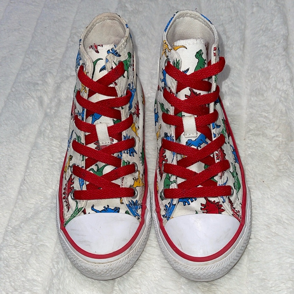 Dinosaur Print High Top Converse